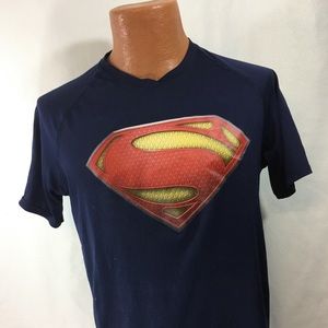 Under Armour Superman Shirt Sz Small Loose Fit